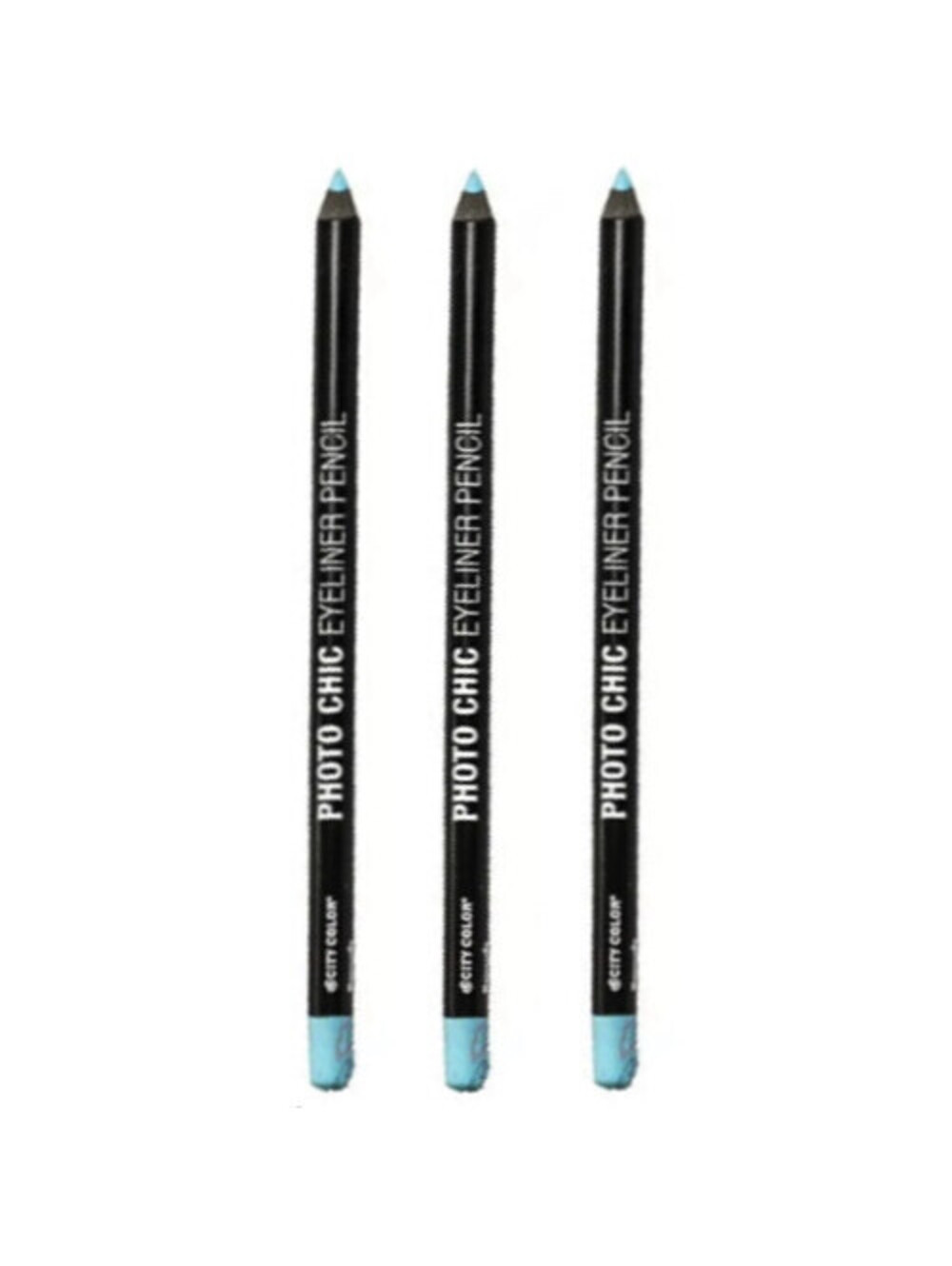 3-Pack NEW City Color Photo Chic Eyeliner Pencil Eye Liner in Bermuda (Sealed)